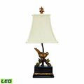 Marketplace Perching Robin 21'' High 1-Light Table Lamp - Antique Black - Includes LED Bulb 91-171-LED